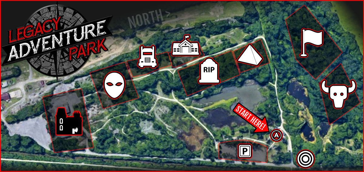 Map of Legacy Adventure Park